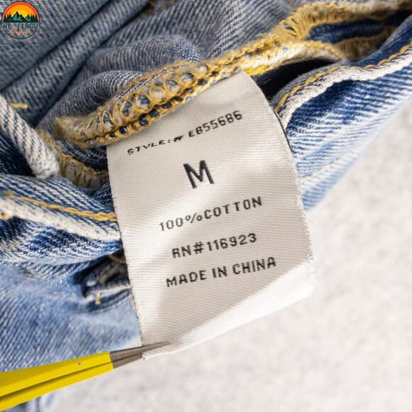 Talulah Wide-Leg Jeans Blue Cotton Denim Patch Style Boho Festival Women's M 28 - Picture 14 of 16